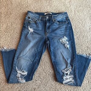 KanCan Distressed Blue Jeans
